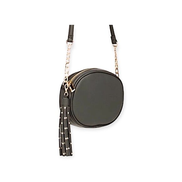 NWT Deux Lux Oval Messenger Bag, Grey Vegan Leather , Cross Body Bag - Picture 6 of 6